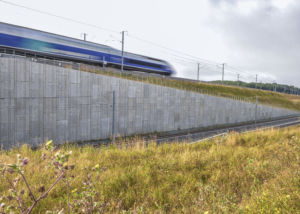 Reinforced Earth high speed rail
